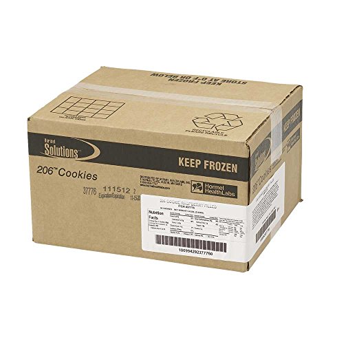 Hormel Healthlabs Solutions 206 Rasberry Filled Cookies, 1.73 Ounce -- 50 per case.