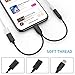 Headphone Adapter for iPhone X Earphone Dongle 3.5mm Jack AUX Cable Audio Adaptor Splitter for iPhone 7/7Plus/8/8Plus/XR/XS max Music & Charge Headset Cable Convertor Accessories Support iOS 12-Blackthumb 3