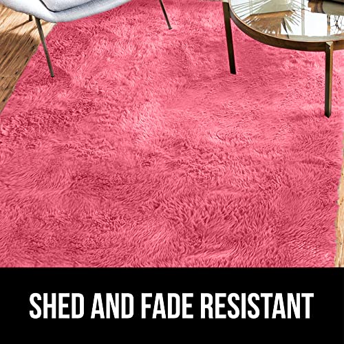 Gorilla Grip Soft Faux Fur Area Rug, Washable, Shed and Fade Resistant