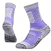 YUEDGE Women's Wicking Cushion Crew Multi Performance Outdoor Hiking Socks