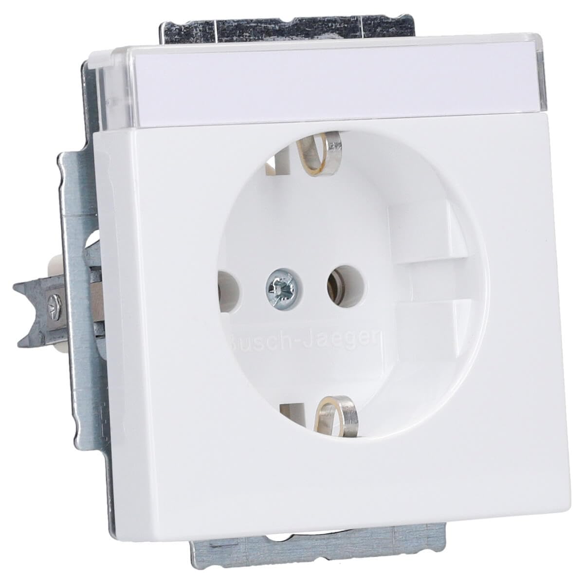 Busch-Jaeger 20EUN-84 SCHUKO Socket Outlet, with window, davos/studio white, solo