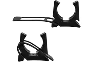 HASANBAR Boat Hook Holders, Rubber Push Pole Holder Quick Release Oar & Pole Holders with Modified Rubber Strap, Spring Clips Boat Paddle Holder Fit for Gaff, Anchor Pole, Oar, Paddle, Push Pole, 2 Pack