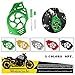 Motorcycle CNC Aluminum Front Chain Guard Sprocket Engine Cover for Kawasaki ER-6F Ninja 650 Versys 650 KLE650 ER-6N VN650 Vulcan S 2006 2007 2008 2009 2010 2011 2012 2013 2014 2015 2016 (Green)