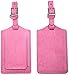 Travelambo Leather Luggage Bag Tags (Pink)