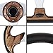 10L0L Golf Cart Steering Wheel, Universal Design Fit for Yamaha, EZGO RXV & TXT, Club Car DS, Club Car Precedent Tempo, Most Golf Cart(Sandal Wood Brown)