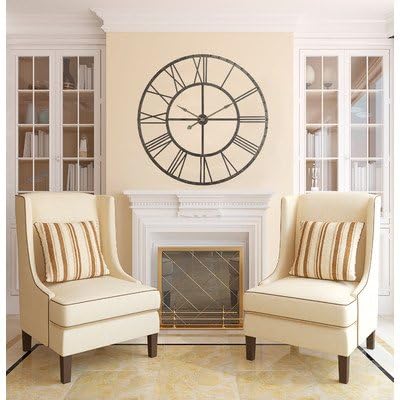 Oversized 44.5" Upton Wall Clock by Darby Home Co
