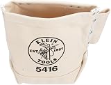 KLEIN TOOLS 5416 Small Tool Pouch Bolt Bag Bull Pin Loops Belt Strap 5x10x9 view 7