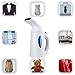 Home Garment & Fabric Handheld Steamer, Travel Size Ideal for Clothes, Curtains, Carpets – Spit Free – Auto Shut Off Safety Function - White