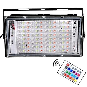 DesiDiya 50W Round Flood Light, (Cool Day White)