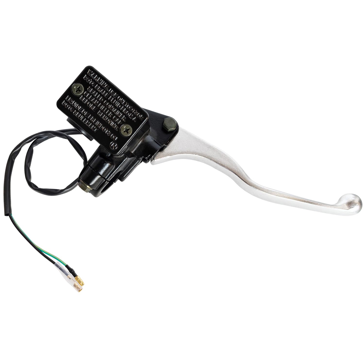 Photo 1 of Vanlison Front Right Hand Brake Master Cylinder Compatible with Kawasaki Prairie 300 360 400 700 Bayou 300 Brute Force 650 Lakota 300 Mojave 250 KFX700 Part # 43015-1646 Black & Chrome