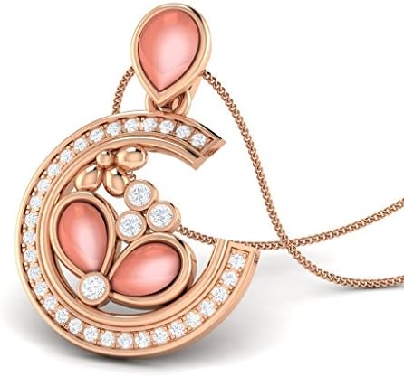 Kleio Crystal 14KT Gold Diamond Shell Pendant