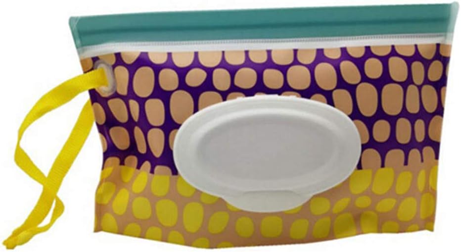 GOMYIE Wet Wipe Pouch Travel Wipes Case Reusable Refillable Wet Wipe Bag Cases