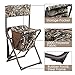 PORTAL Multifunctional Foldable Outdoor Chair Portable Fishing Stool with Storage Pocket, Camouflagethumb 1