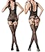 CLEARANCE SALE!!! ONLY 50 Bodystocking Fishnet Lingerie - Sheer Lace Body Stockings for Women Black Nylon Plus Size, Black