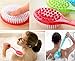 Shower Body Brush wiht Long Handled,Mesh Sponge Bath Loofahs bath brush, Exfoliating Loofah Back Scrubber,-3 pieces,color may vary