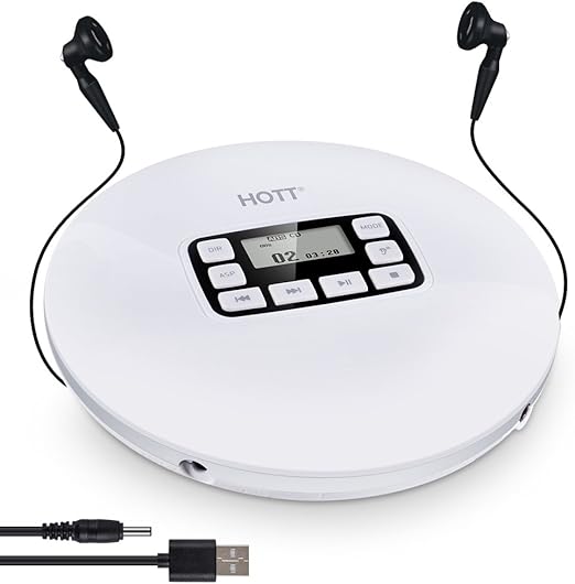 Portable CD Player with Headphones Qoosea AntiSkip Amazon.co.uk