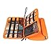 Travel Organizer, BUBM Universal Double Layer Travel Gear Organizer Storage Bag / Electronics Accessories Organizer / USB Cable Organizer Bag - Grey and Orange