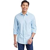 Goodfellow &amp; Co Men's Standard Fit Performance Dress Long Sleeve Button-Down Shirt -