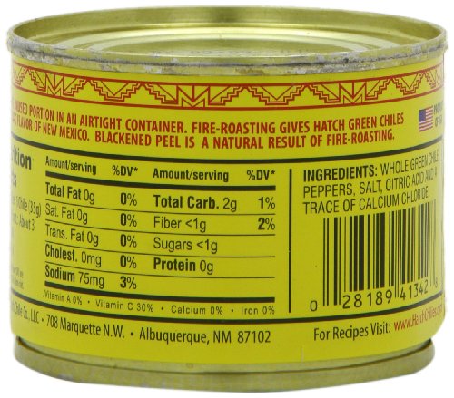 Hatch Chile Company Diced Green Chilies, Hot, 4-Ounce (Pack of 24)