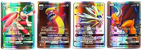 Umebiz Pokémon Card, Pokemon Flash Card, Pokemon Card, 60 Full GX Card, 60 Full Card (60 MB) (English)