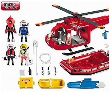 playmobil fire and rescue set