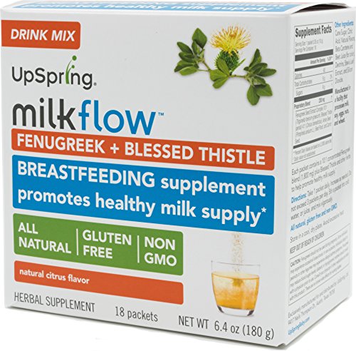 UpSpring Milkflow™ Fenugreek + Blessed Thistle Powder Orange Drink Mix UpSpring Milkflow™ Fenugreek + Blessed Thistle Powder Orange Drink Mix