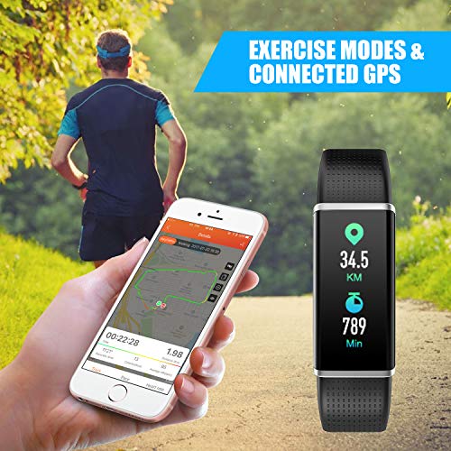 image for LETSCOM Fitness Tracker, Heart Rate Monitor Watch with Color Screen, I