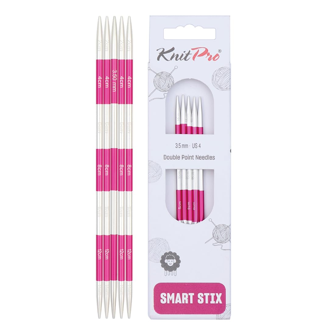 KnitPro Smartstix Double Pointed Needles 5.5" (14cm) | 3.50mm