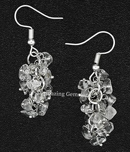 Clear Quartz Crystal Earrings for Women and Teen Girls Trendy