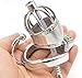 Stainless Steel Male Small Chastity Cage urethral Sound Base Arc Ring Devices CD124-2 (cage with 45mm Ring)