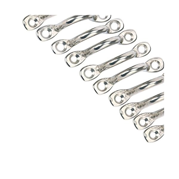 Amarine-made-Pack-of-10-Stainless-Steel-Bimini-Boat-Top-PAD-EYE