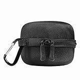 Sunmns Black Portable Protective Travel Bag Cover Case for Amazon Echo Dot (2nd Generation) with Carabiner (Fits USB Cable and Wall Charger)
