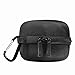 Sunmns Black Portable Protective Travel Bag Cover Case for Amazon Echo Dot (2nd Generation) with Carabiner (Fits USB Cable and Wall Charger)