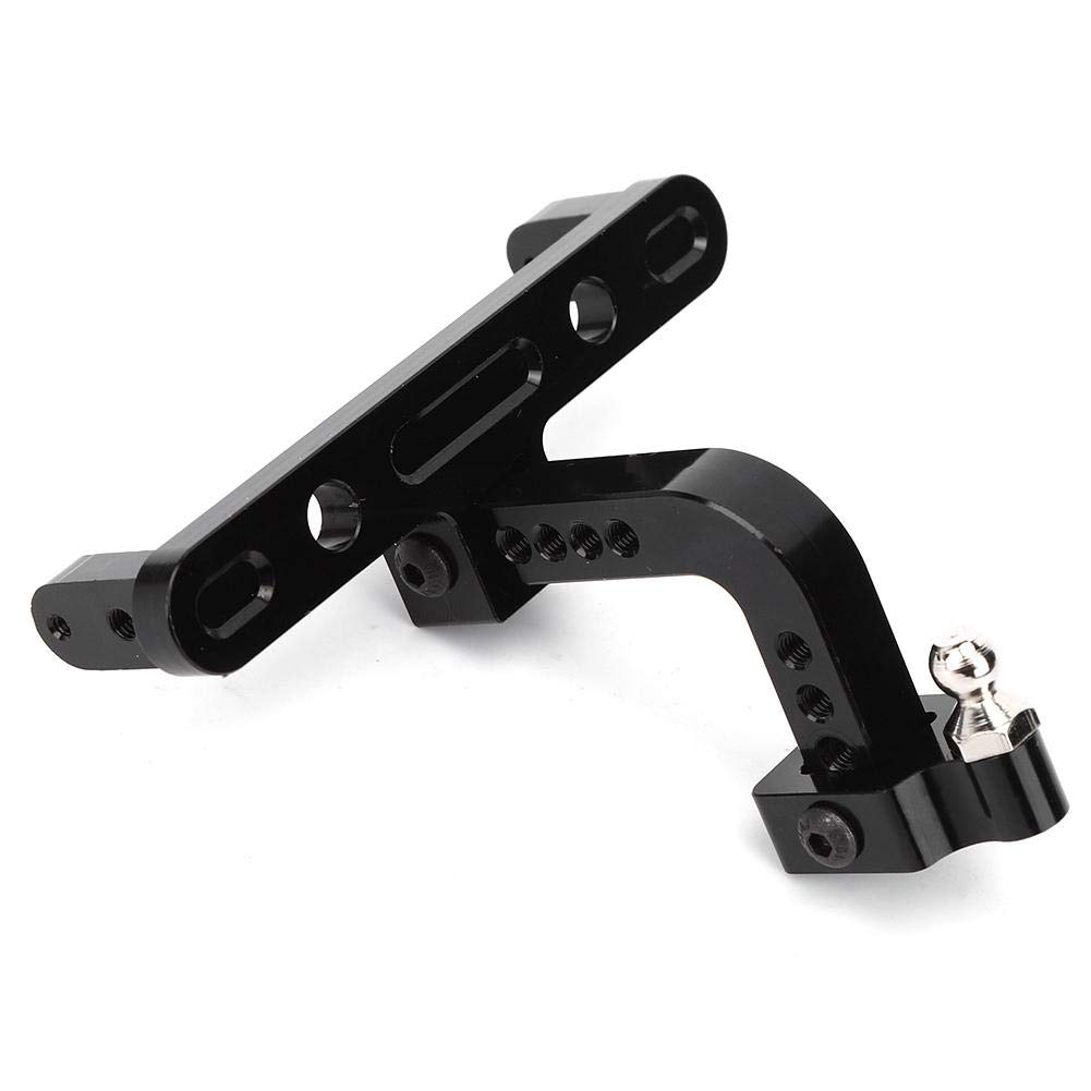 RC Car Tow Hook, Aluminium Alloy Trailer Hitch Rack Fit for SCX10 90046 90047 Car Accessory(Black)