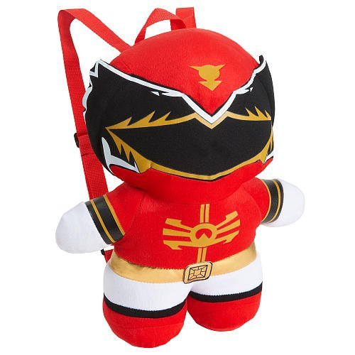 Power Ranger Kawaii Plush Doll Backpack 16 Costume Bag - RED Ranger