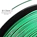 TIANSE Green PLA 3D Printer Filament, 1.75mm Diameter Tolerance +/- 0.03 mm, 2.2lb Spool