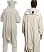 Funziez! Adult Onesie Halloween Costume - Animal Dinosaur Shark - Unisex Plush One Piece Cosplay Suit for Adults, Men and Women (Large, Koala)