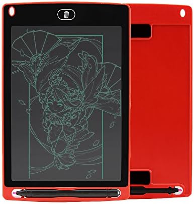 AOGVNA 8.5 Inch LCD Writing Tablet Drawing and Writing Board Handwriting Pads Best Paperless Digital Write Drawing Tool Easy Magic Eraser with Stylus for Kids and Business (Red)