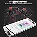 Wireless Bluetooth Headphones, Mesuvida IPX7 Waterproof Best Playing Earphones Sweatproof with Microphone HD Stereo Cordless Ear Earbuds for Gym Running 9 Hour Sport Time Noise Cancelling Headsets