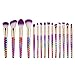 5 Piece Unicorn Rainbow Makeup Brush Set