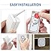 YIROKA Wireless Doorbell Battery Operated，Waterproof Door Chime Kit Operating at Over 500 Feet,58 doorbell tone,4 Levels Volume,1 Sensor & 2 Plug-in Receivers (1 Button + 2 Receiver)