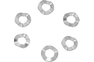 M6 50Pcs Stainless Steel Waves Washer Spring Lock Tools for Vibration Load Tightening Electrical Connections (M4(100PCS))