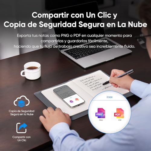 XPPen Note Plus A5 Cuaderno Digital Notebook Smart Bluetooth con Lápiz sin Batería, EMR con 8,192 Niveles de Sensibilidad Tableta de Notas Digital para Tomar Notas, Escribir, Dibujar