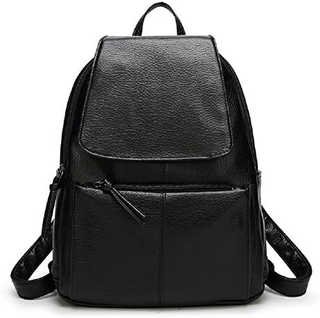Dechy SFB3A01 Casual leather classic black Backpack for Women and Girls