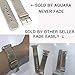 AGUARA Apple Watch Band, Apple Watch Accessories Milanese Loop Stainless Steel Replacement iWatch Band Classic Buckle for Apple Watch Series 2, Series 1, Sport, Edition, Retro Gold, 38mm