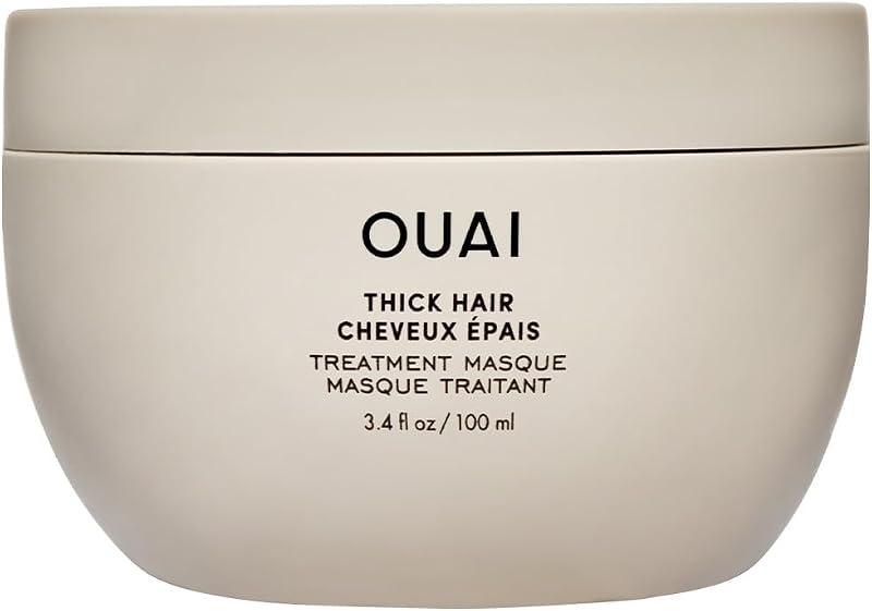 OUAI Thick Hair Treatment Masque Travel Size 100ml Almond Olive Keratin