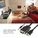 NewBEP HDMI to VGA Cable Adapter with 3.5mm Audio Cord, 1080P HD 6ft/1.8m Gold-Plated HDMI Male to VGA Male Active Video Converter Cord Support Notebook PC DVD Player Laptop TV Projector Monitor