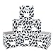 MAX Houser 6 Pack Foldable Fabric Storage Bins with Handles - Ideal for Closet Organization, Bedroom and Nursery（Blue, 12