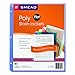 Smead Organized Up Poly Translucent Slash File Jacket, Three-Hole Punched, Letter Size, Assorted Colors, 5 per Pack (89505) (Pack of 1)