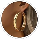 Large Hoop Earrings Lightweight Chunky Earrings for Women Chunky Earrings Big Hoop Earrings for Wedding